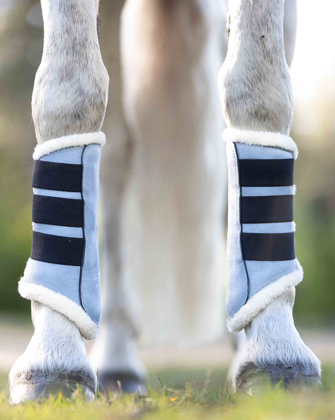 Moonstone Blue Brushing Boots