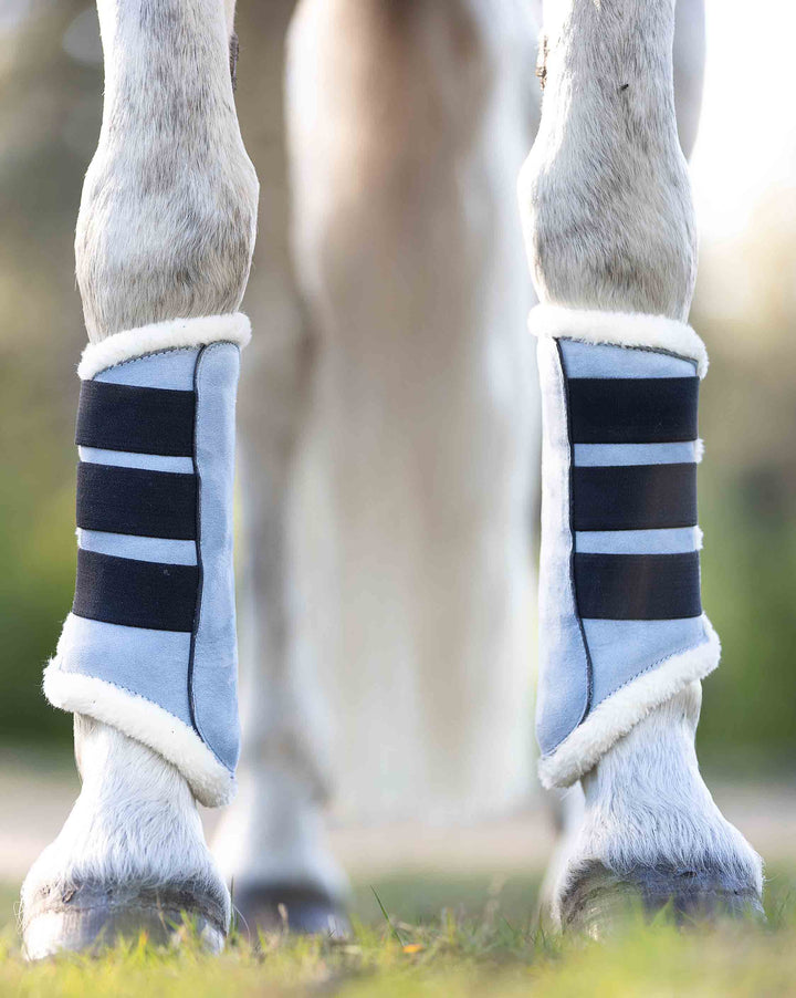 Moonstone Blue Brushing Boots