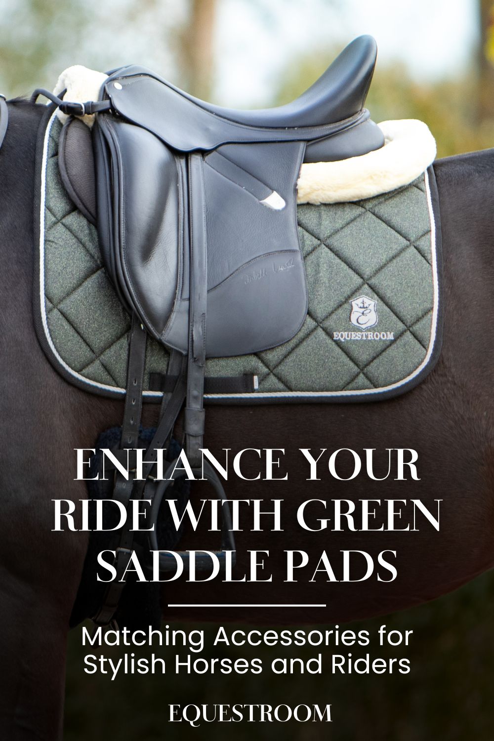 Enhance Your Ride with Green Saddle Pads