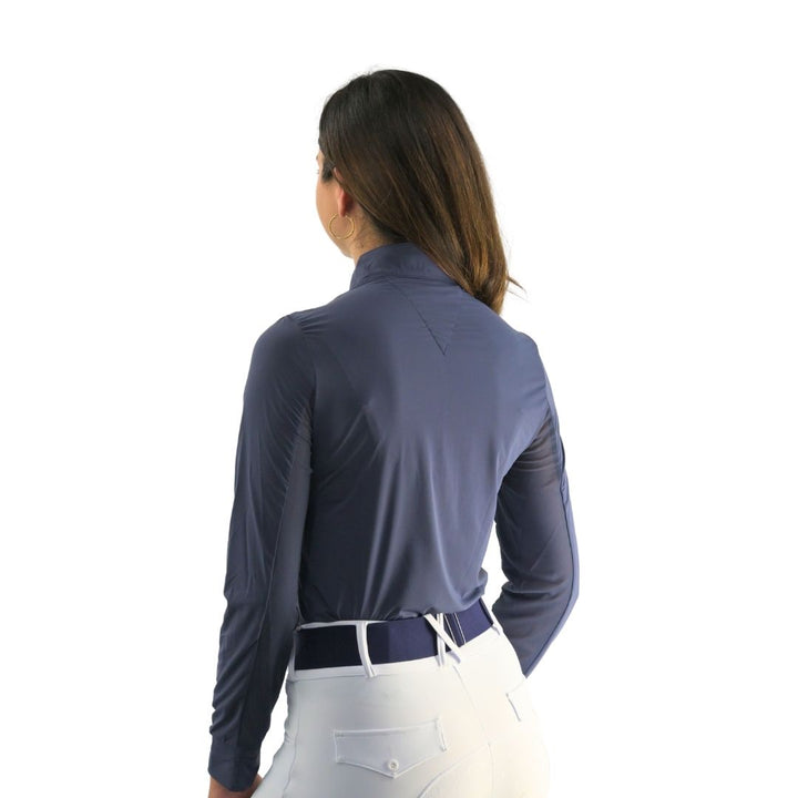 Cool and Comfortable Navy Riding Sun Shirt Base Layer