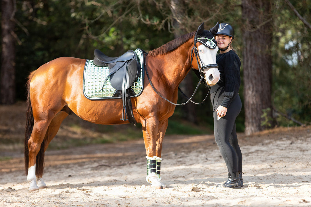 Green Lily Brushing Boots