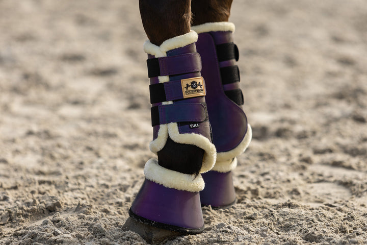 Dark Orchid Brushing Boots