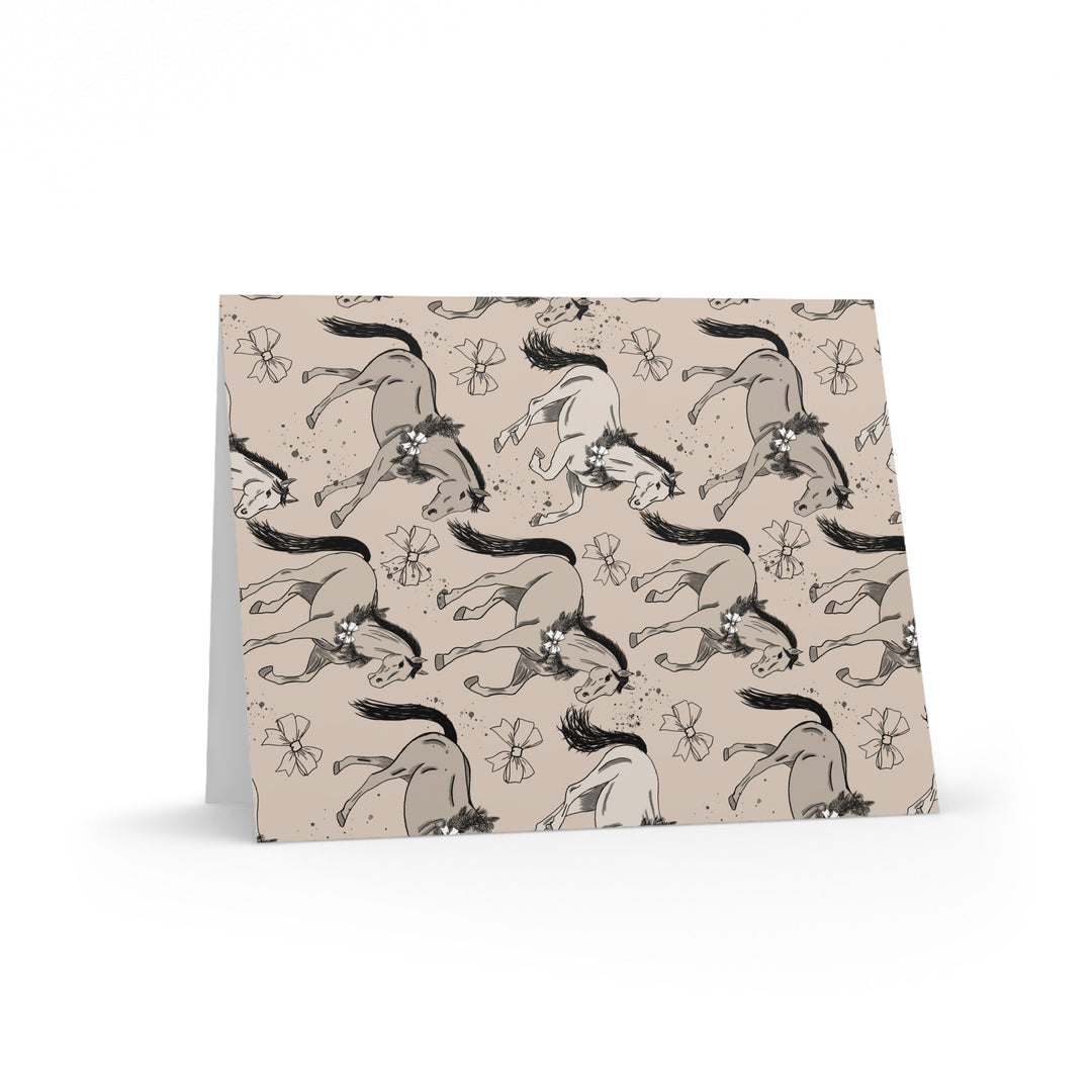 Holiday Herd Note Cards – Equestrian Greeting Card Set (Jasmine Elizabeth Collaboration) (8, 16, and 24 pcs)