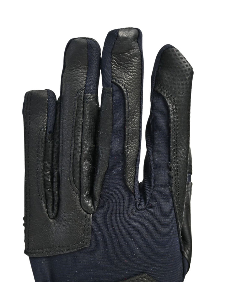Tackified Copper Tech™️ Leather Premium Riding Glove in Black
