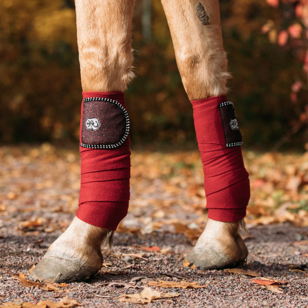 Burgundy Polo Wraps – Equestroom - Main Image