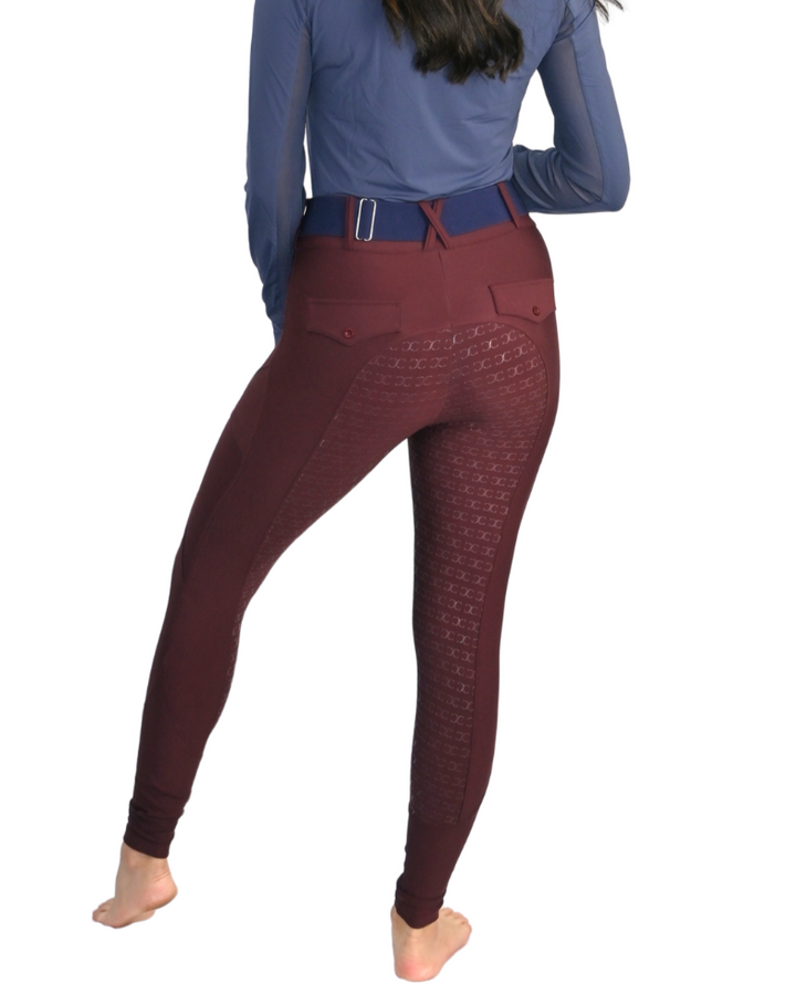 Burgundy Just Right Summer Breeches