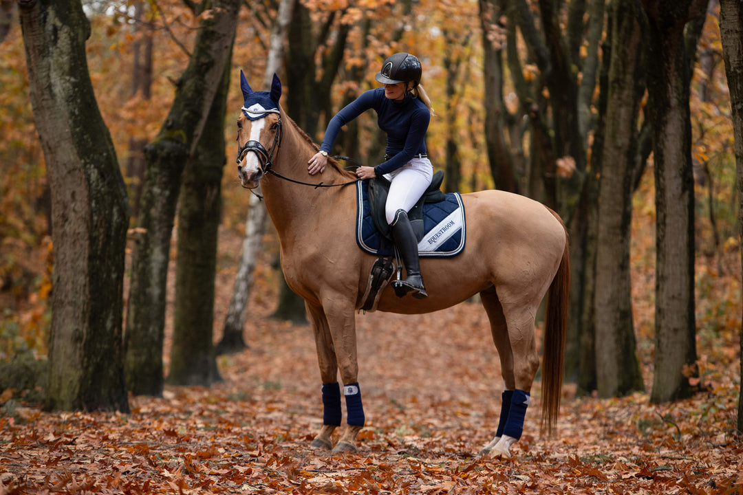 Blue Astra Saddle Pad Set