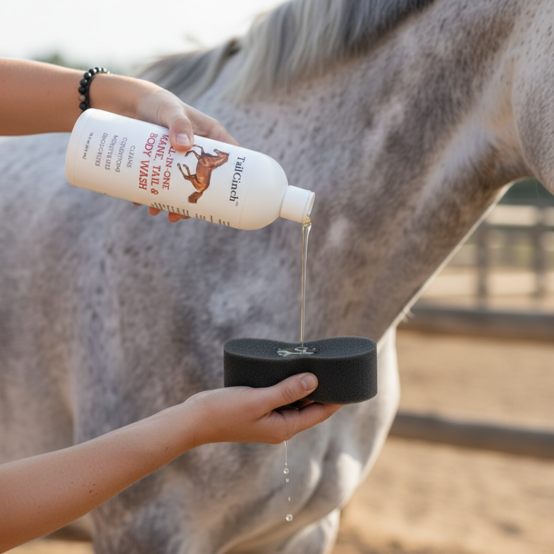 Equestroom Natural Glow Horse Wash & Shampoo — Eco-Friendly Shine for Mane, Tail + Body