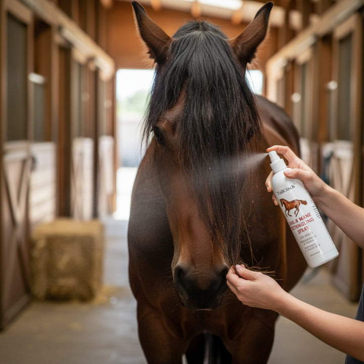 Mane & Tail Detangler – Silky Shine, Effortless Grooming, Naturally Kind