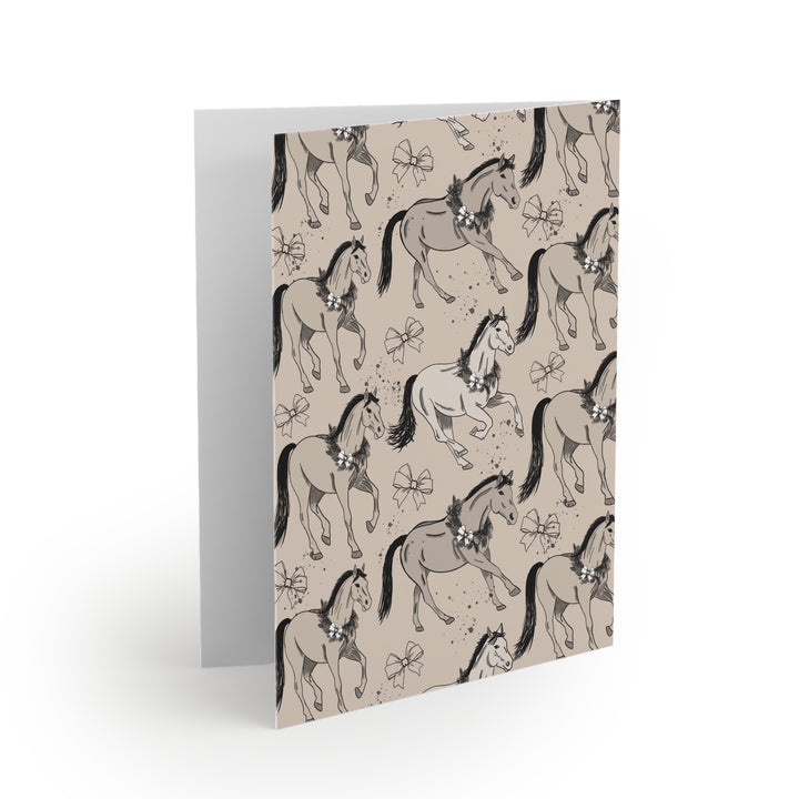 Holiday Herd Note Cards – Equestrian Greeting Card Set (Jasmine Elizabeth Collaboration) (8, 16, and 24 pcs)