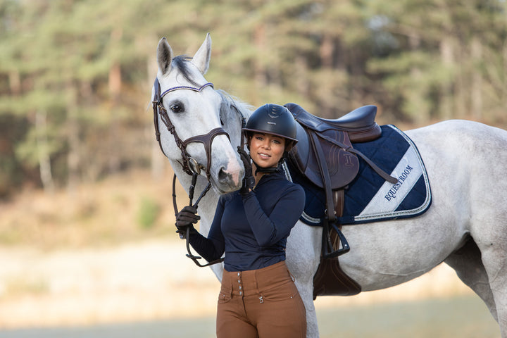 Blue Astra Saddle Pad Set