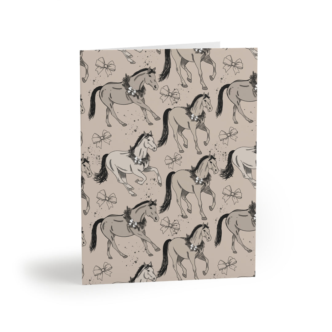 Holiday Herd Note Cards – Equestrian Greeting Card Set (Jasmine Elizabeth Collaboration) (8, 16, and 24 pcs)