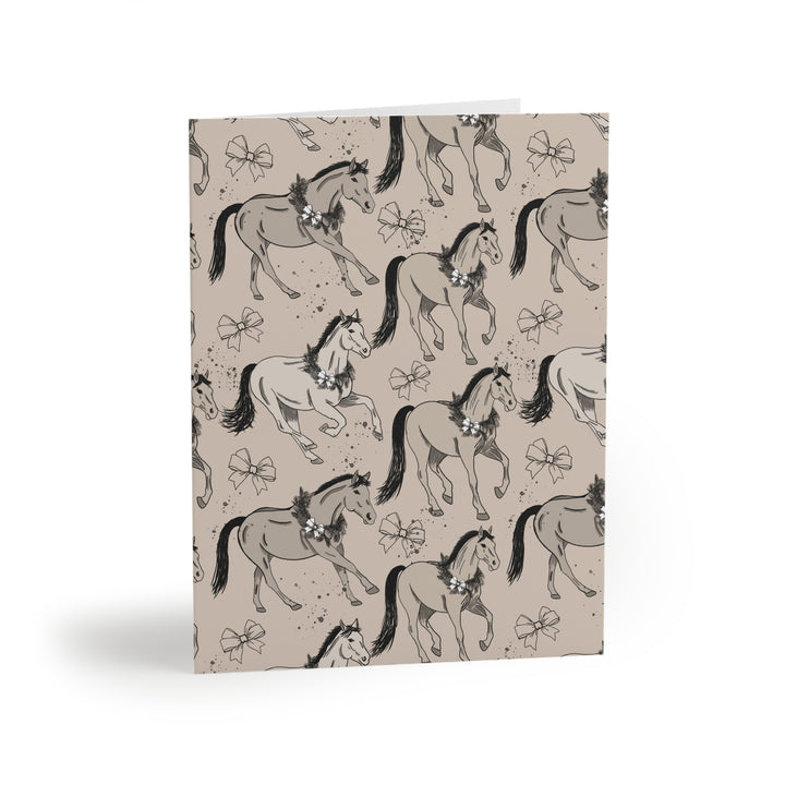 Holiday Herd Note Cards – Equestrian Greeting Card Set (Jasmine Elizabeth Collaboration) (8, 16, and 24 pcs)