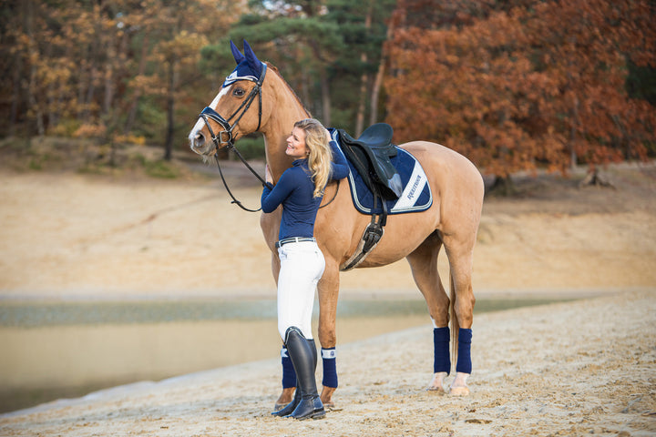 Blue Astra Saddle Pad Set