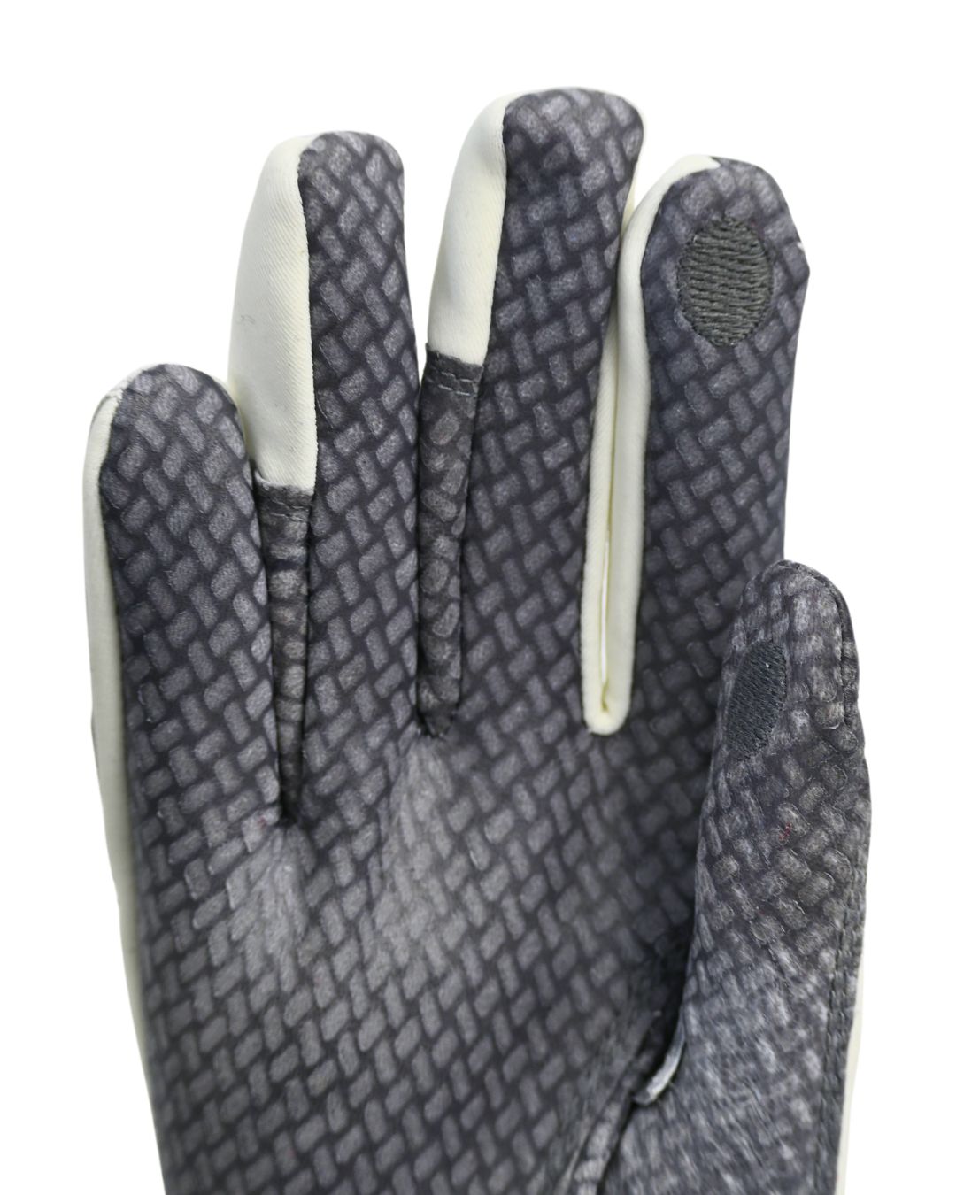 Oil-Tac Copper Tech™️ Leather Premium Riding Glove in White and Black