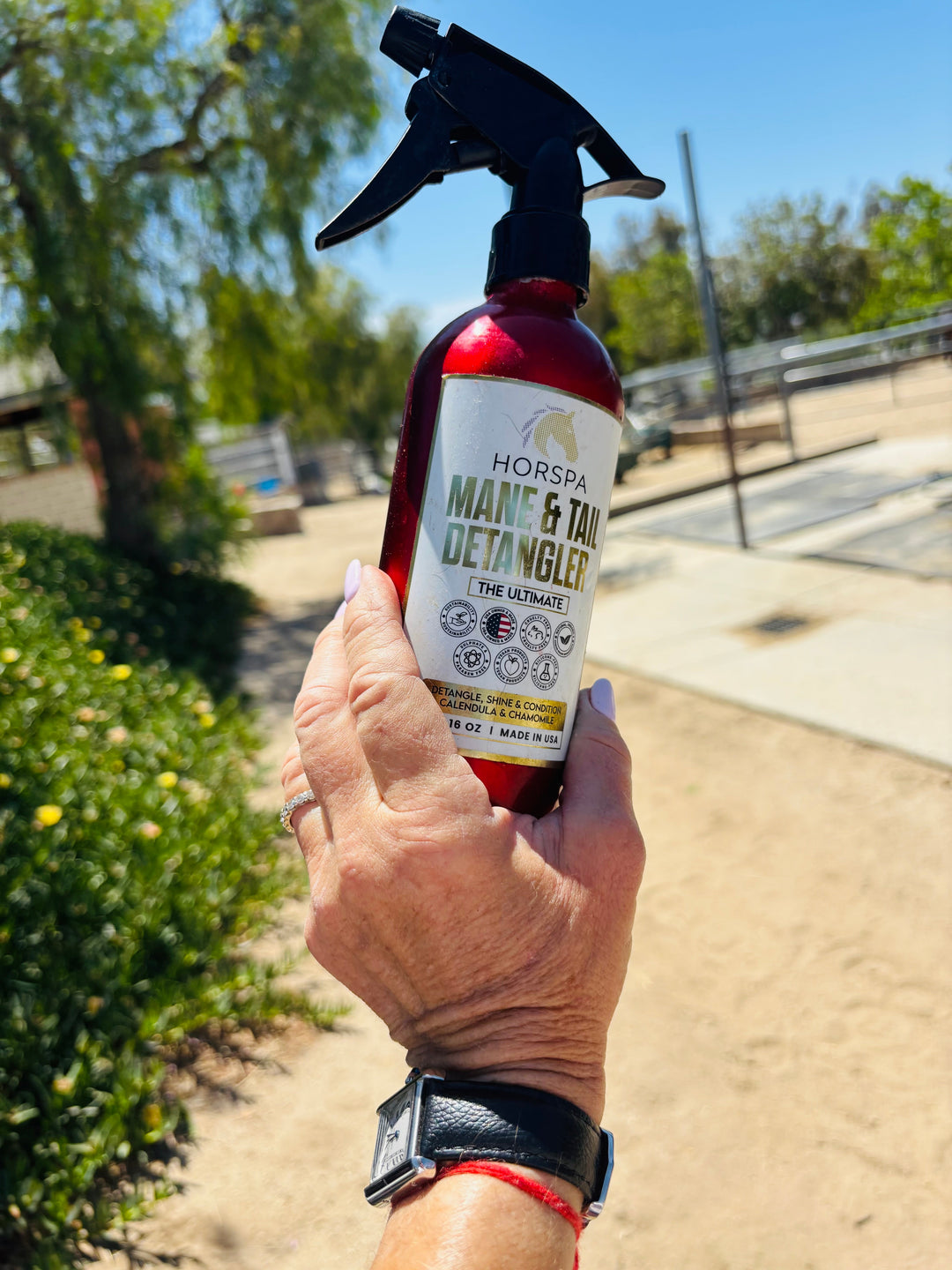 Horse Mane & Tail Detangling Spray Calendula & Chamomile 16oz Aluminum Bottle