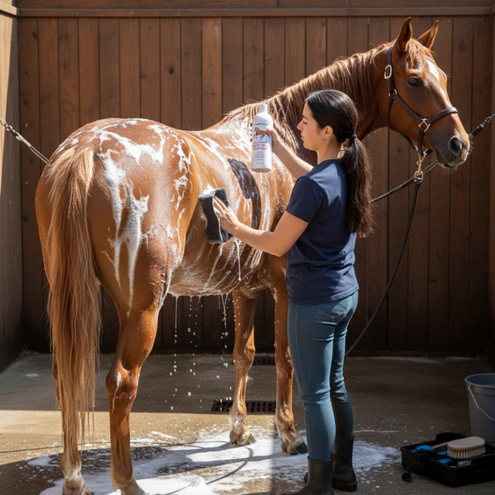 Equestroom Natural Glow Horse Wash & Shampoo — Eco-Friendly Shine for Mane, Tail + Body