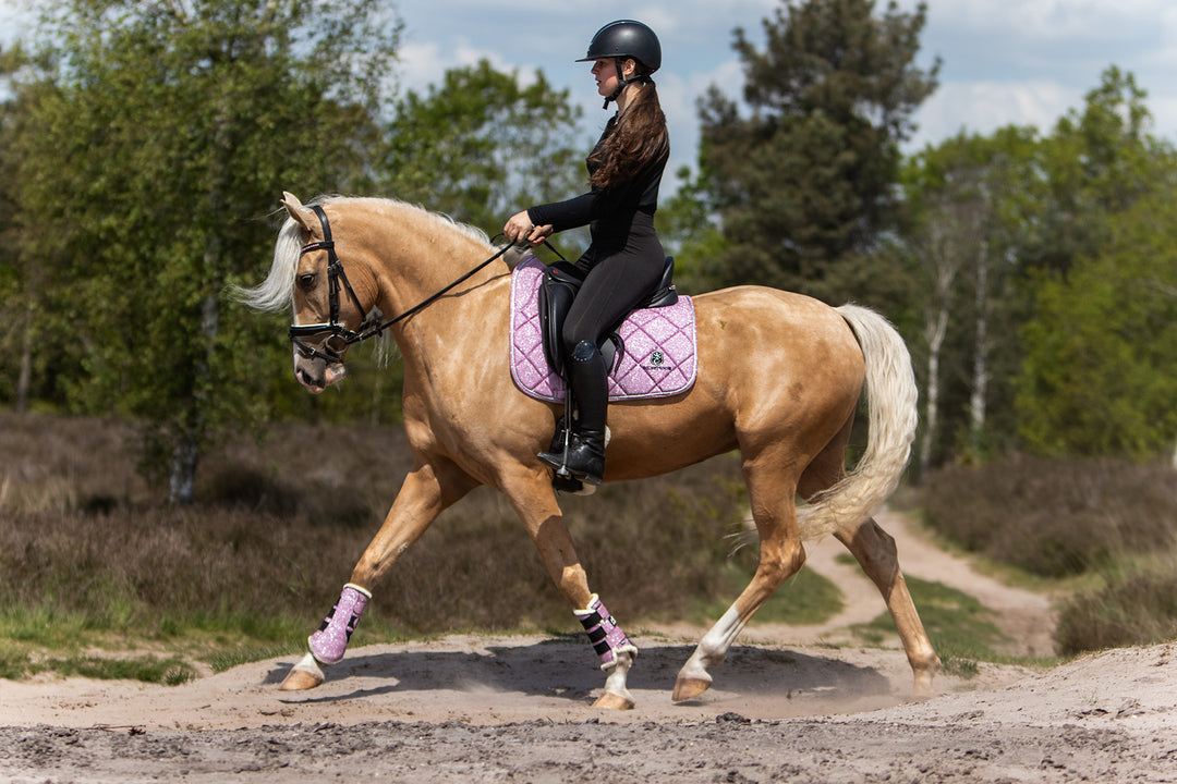 Pink Mist Saddle Pad Set