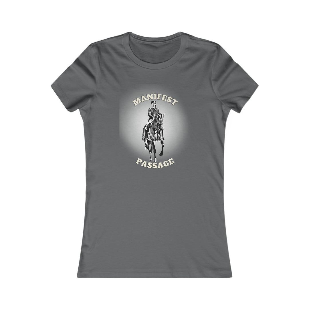 Gallop to Greatness: Women's 'Manifest Passage' Horse Themed T-Shirt