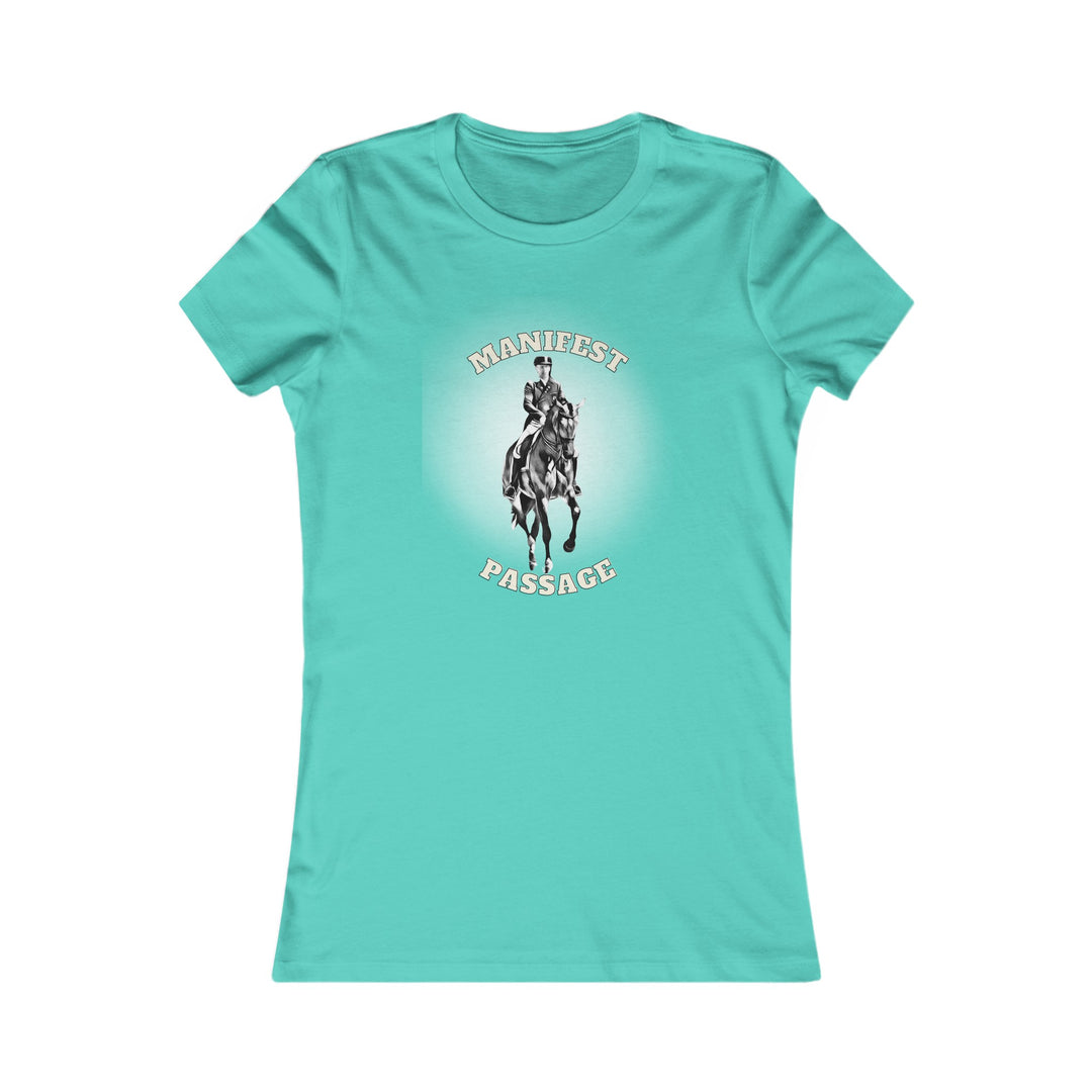 Gallop to Greatness: Women's 'Manifest Passage' Horse Themed T-Shirt