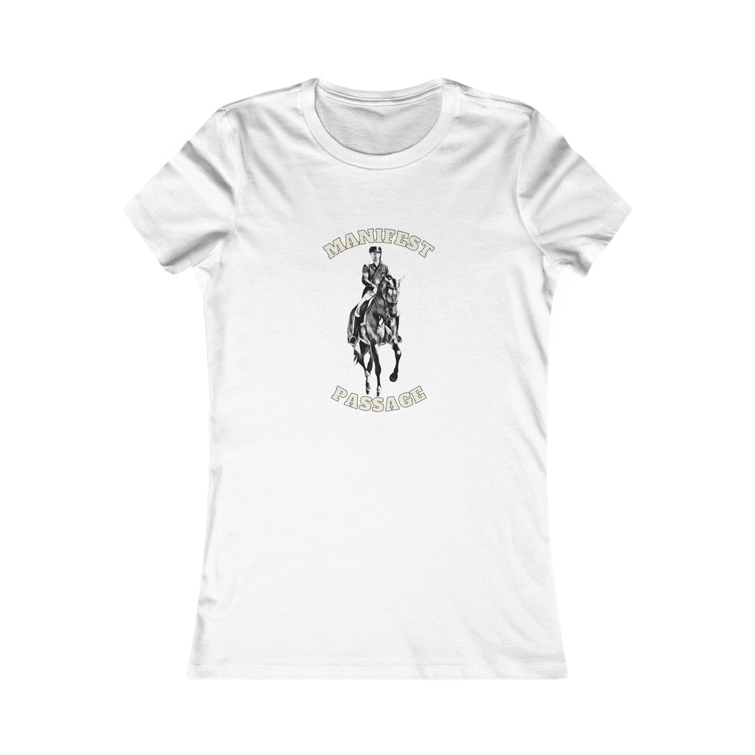 Gallop to Greatness: Women's 'Manifest Passage' Horse Themed T-Shirt