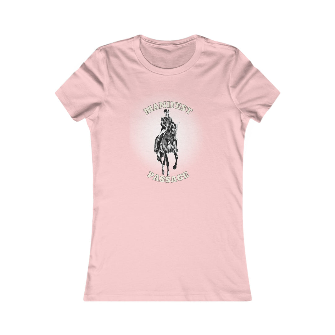 Gallop to Greatness: Women's 'Manifest Passage' Horse Themed T-Shirt