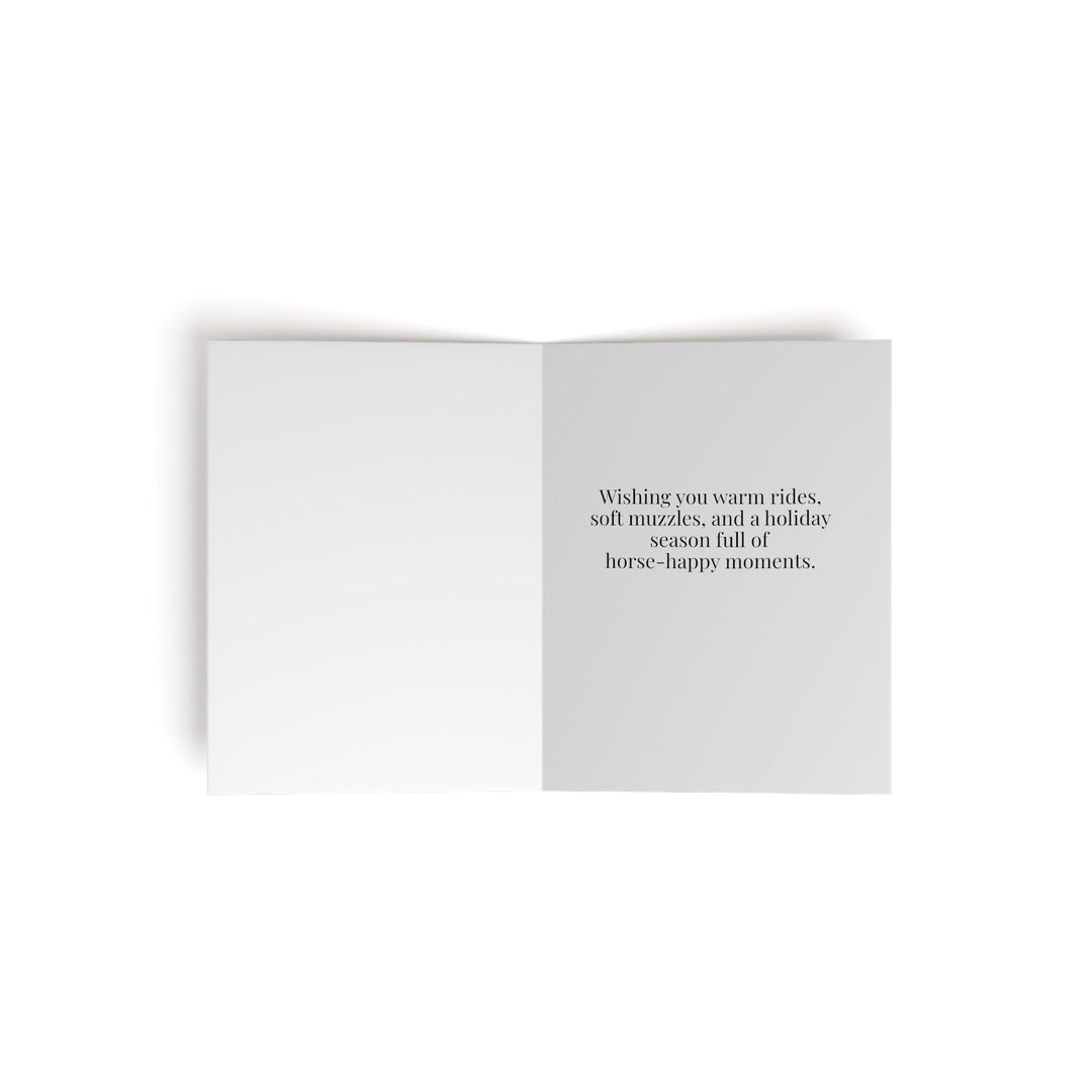 Holiday Herd Note Cards – Equestrian Greeting Card Set (Jasmine Elizabeth Collaboration) (8, 16, and 24 pcs)
