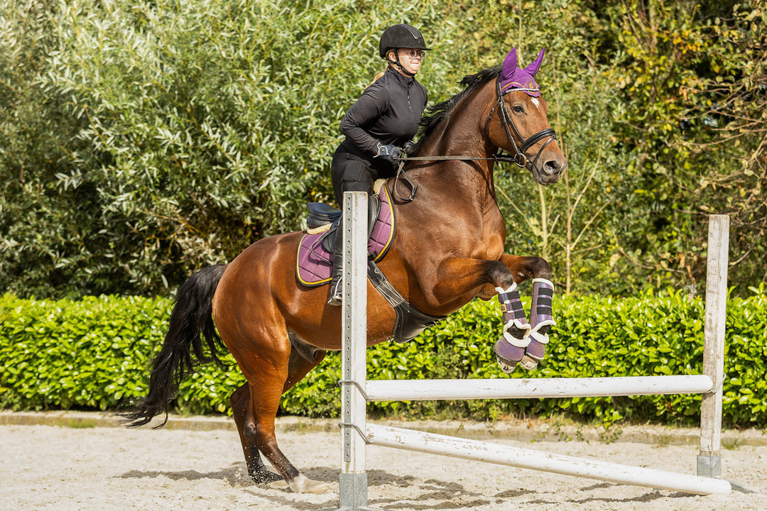 Dark Orchid Brushing Boots