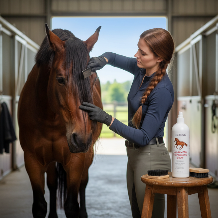 Mane & Tail Detangler – Silky Shine, Effortless Grooming, Naturally Kind