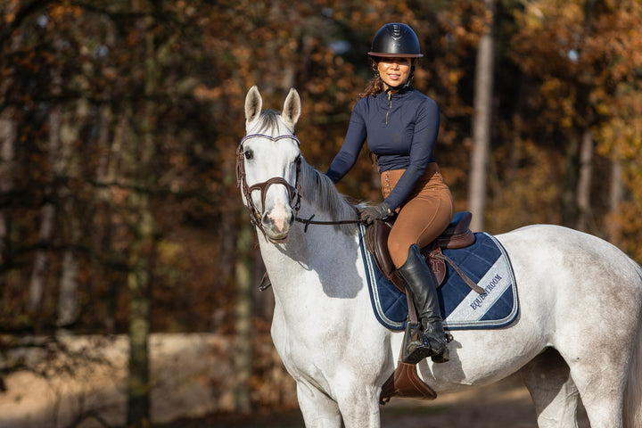 Blue Astra Saddle Pad Set