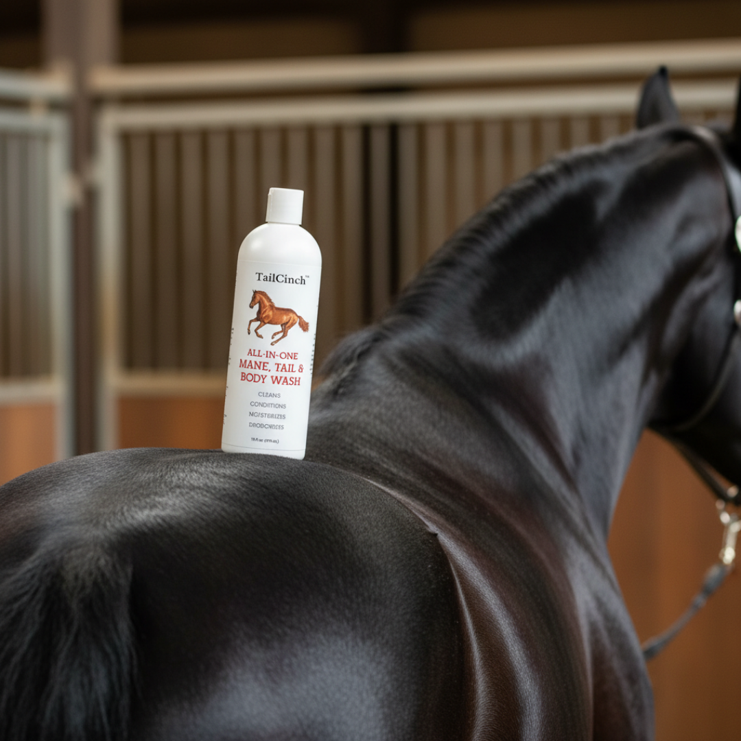 Equestroom Natural Glow Horse Wash & Shampoo — Eco-Friendly Shine for Mane, Tail + Body