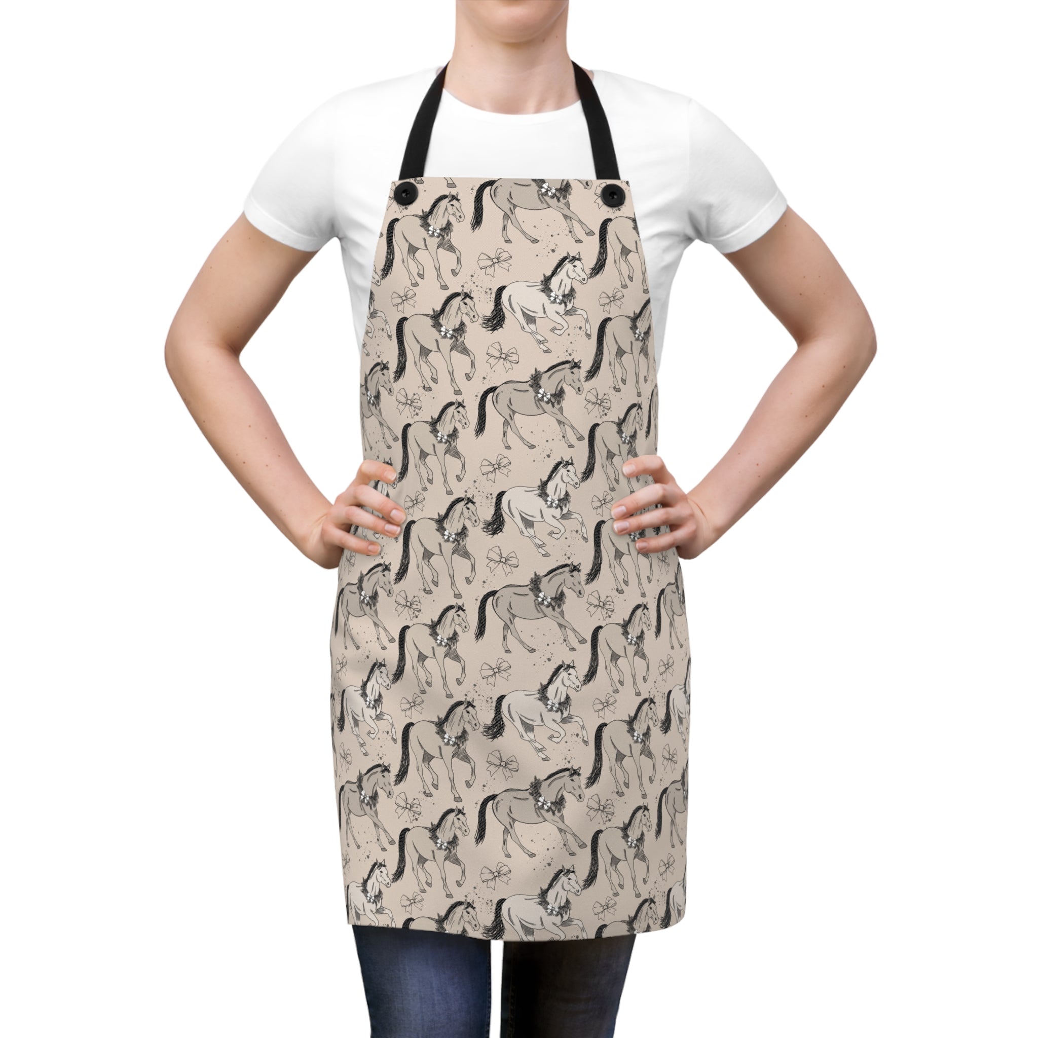 Equestroom x Jasmin Elizabeth – Holiday Herd Art Apron | Equestrian Ki