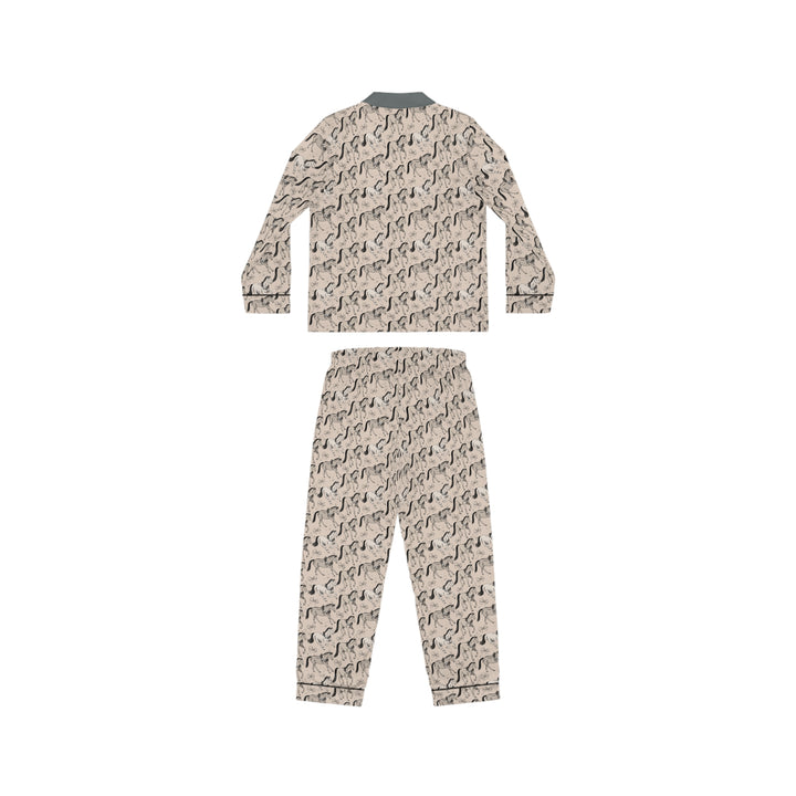 Holiday Herd Equestrian Satin Pajama Set – Limited Edition Horse Lover Gift | Art-Inspired Luxury Sleepwear by Jasmin Elizabeth