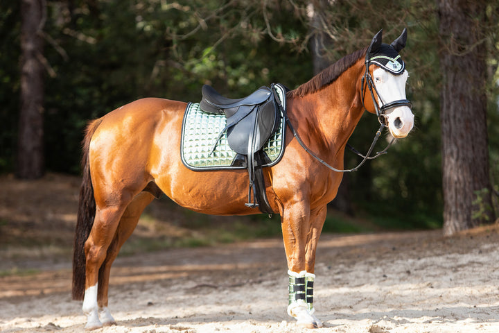 Green Lily Saddle Pad