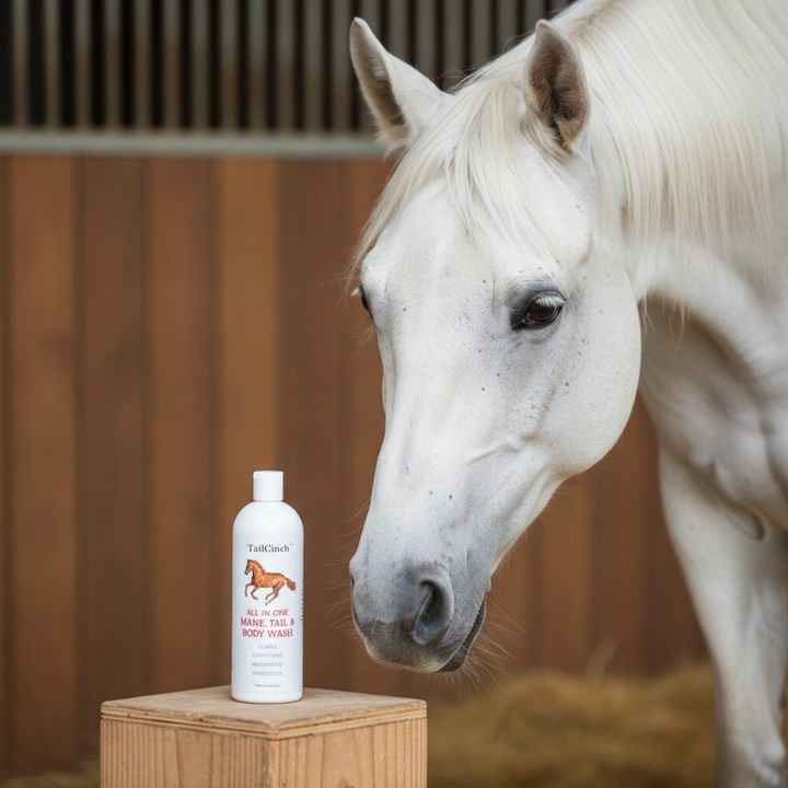 Equestroom Natural Glow Horse Wash & Shampoo — Eco-Friendly Shine for Mane, Tail + Body