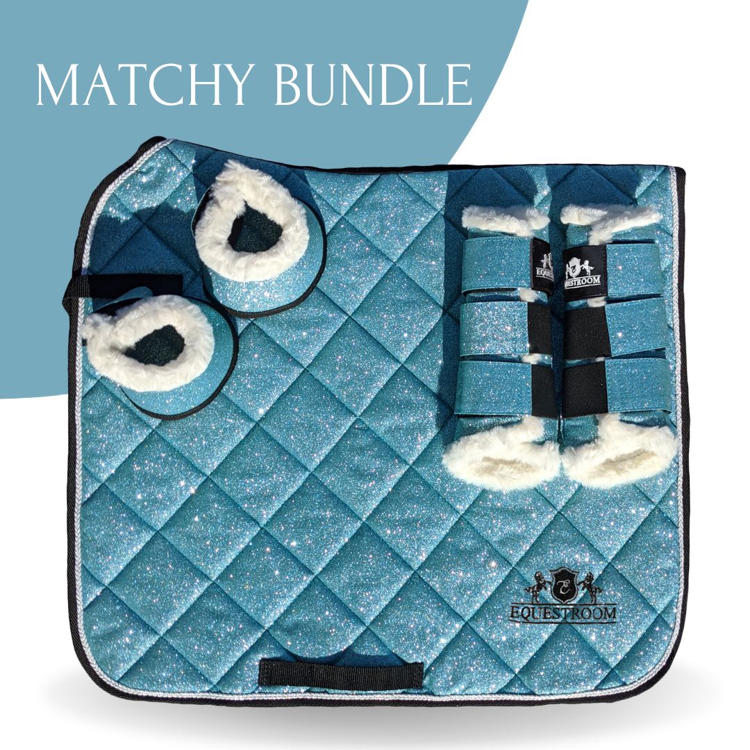 Baby Blue Saddle Pad Set