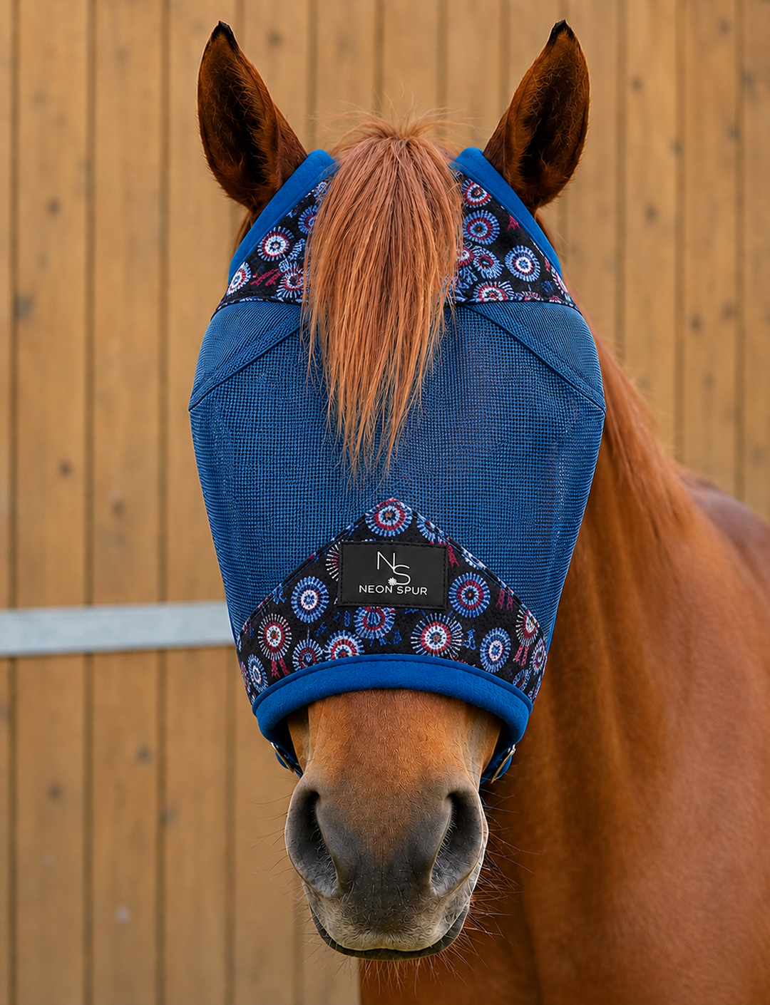 Rosettes Fly Mask - Cob