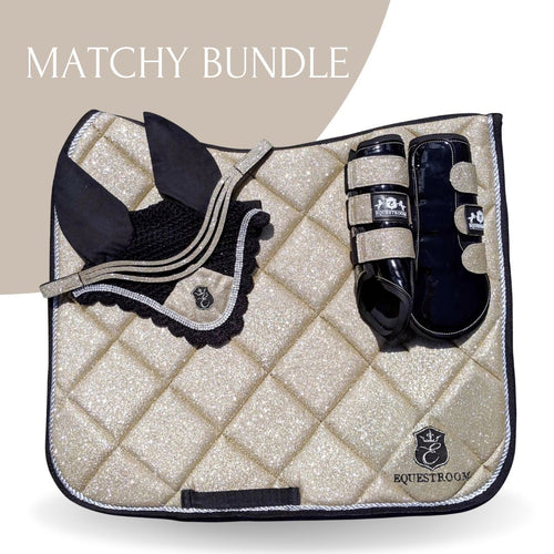Champagne Saddle Pad Set