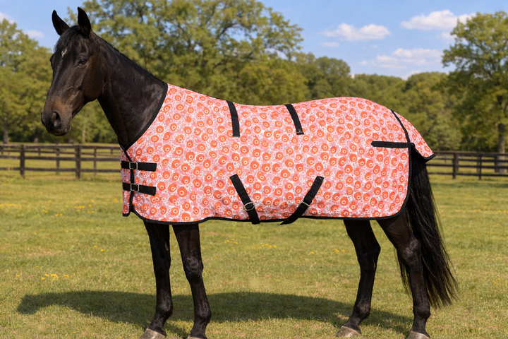 Premium Mesh Fly Sheet w/ Removable Neck Cover Daisy 8