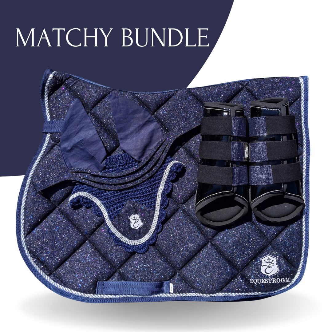 Deep Sapphire Saddle Pad Set