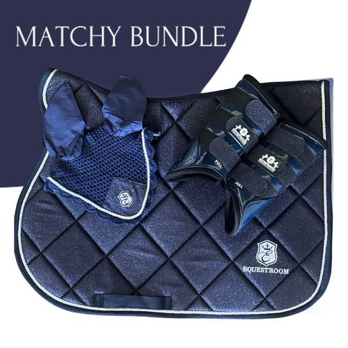Deep Sapphire Saddle Pad Set