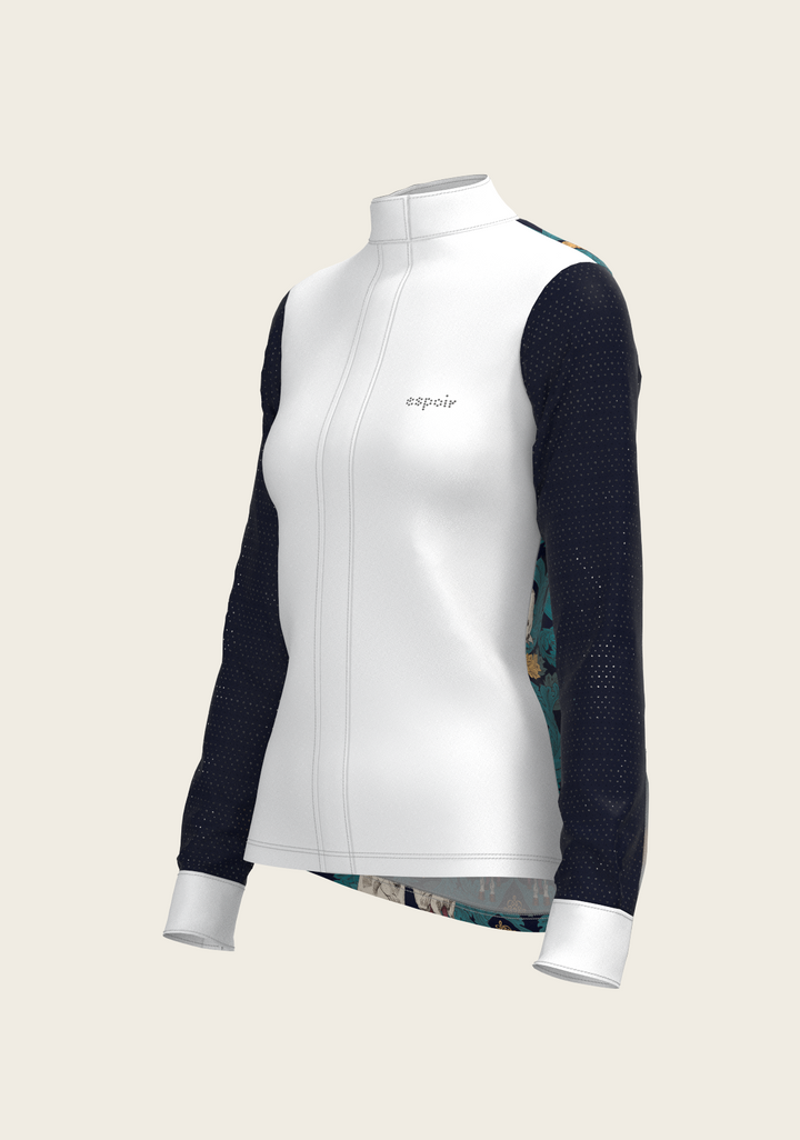 Black and White Formal Long Sleeve Equestrian Show Shirt