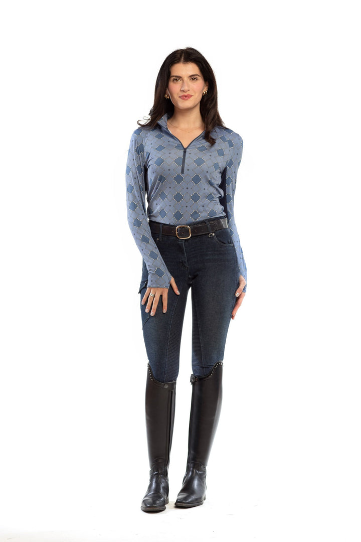 5 Star Long Sleeve Equestrian Show Shirt Printed