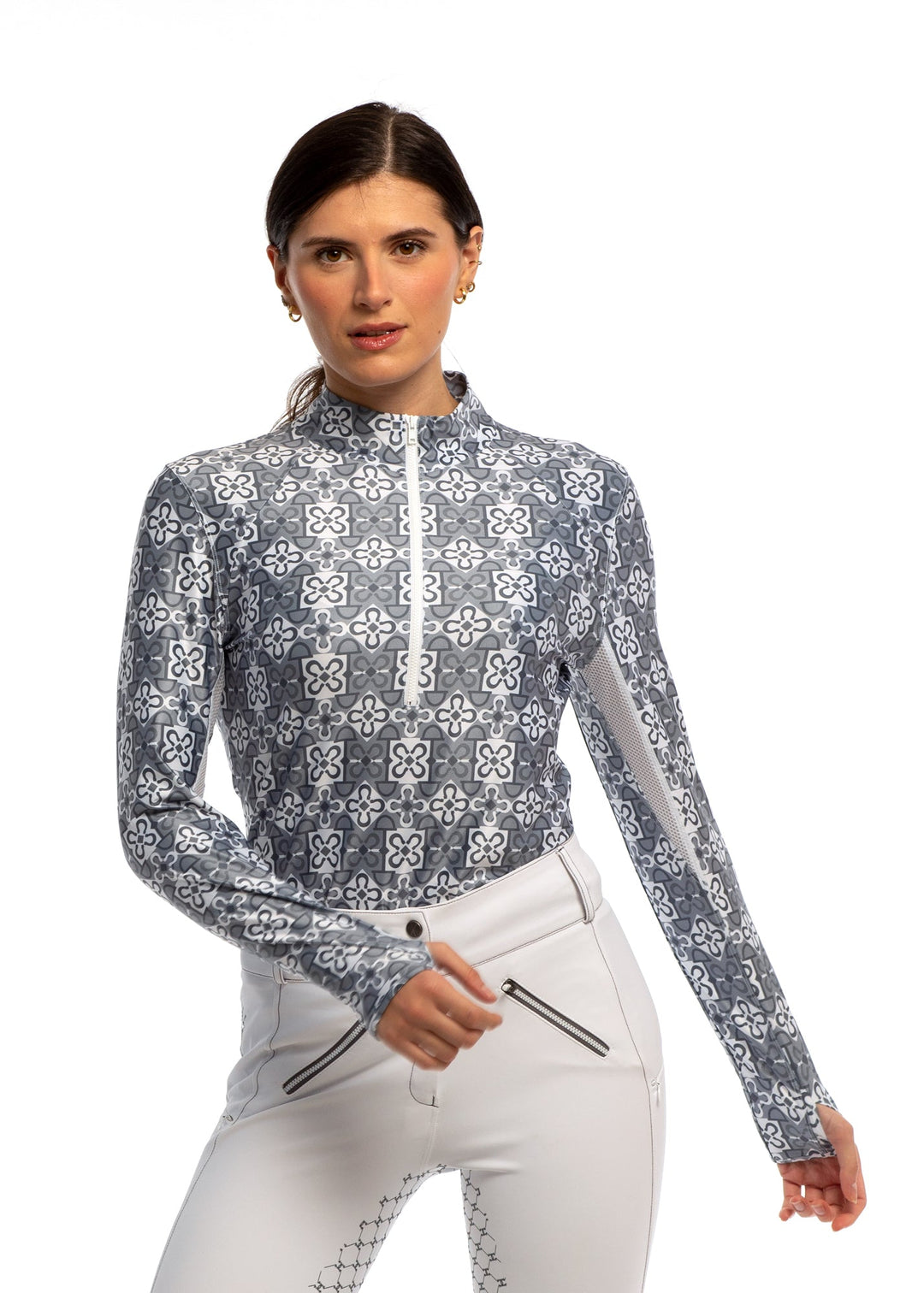 5 Star Long Sleeve Equestrian Show Shirt Printed