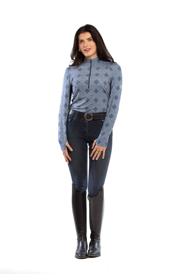 5 Star Long Sleeve Equestrian Show Shirt Printed