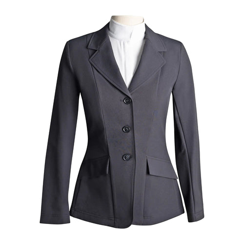 Ladies 3 Button Show Coat Black
