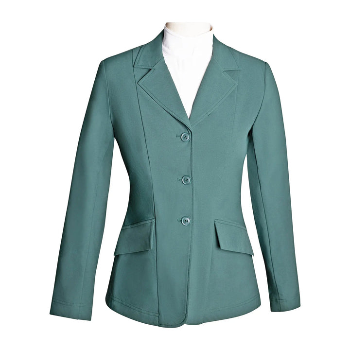 Ladies 3 Button Show Coat, NY Tech Fabric, New Green