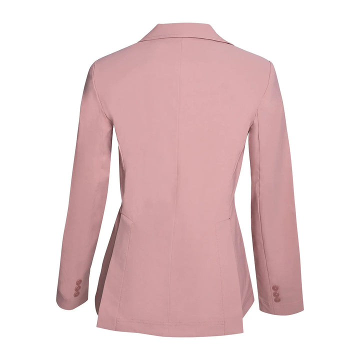 Ladies 3 Button Show Coat, NY Tech Fabric, Rose