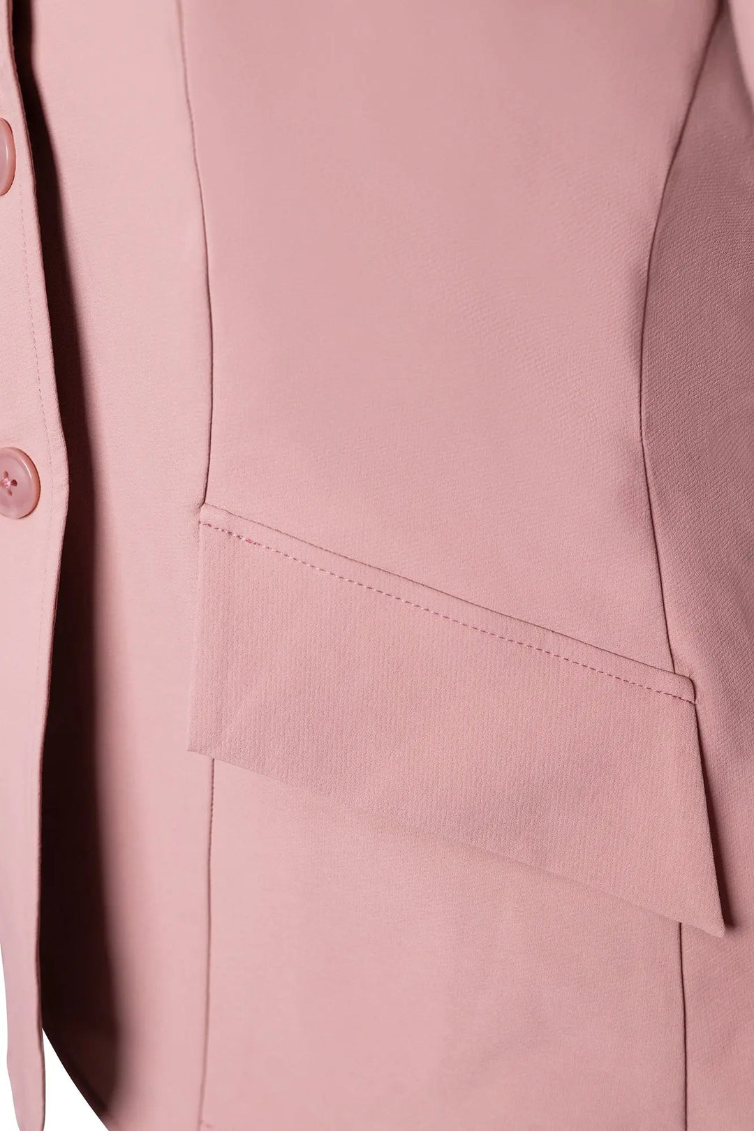 Ladies 3 Button Show Coat, NY Tech Fabric, Rose