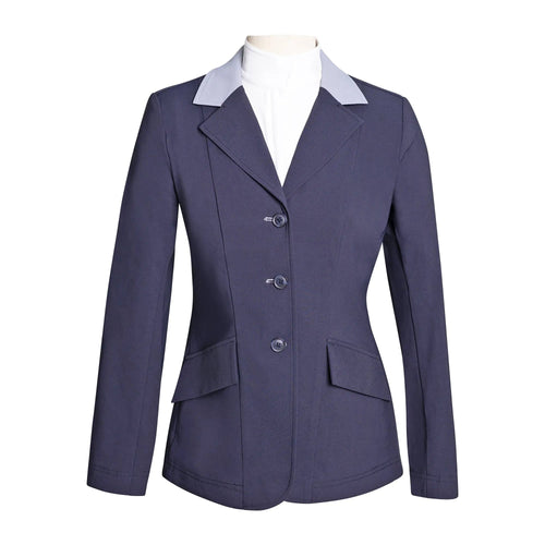 Show Coat, Navy with Cadet Blue Collar 3 Button